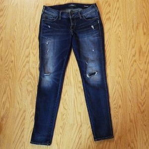 Womens Silver Suki Denimation Jeans